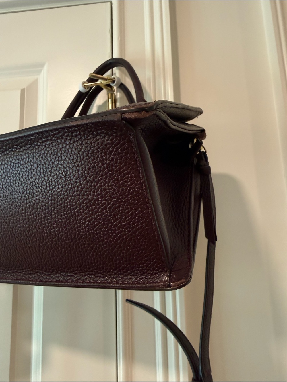 Kate Spade Mulberry Street Lise Satchel Cherrywood Leather - Picture 6 of 14